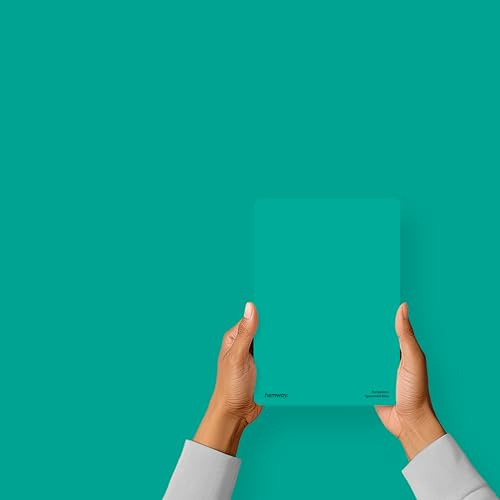 Hemway Spearmint Blue Peel & Stick Sample Interior Paint | A5 Accurate Colour Swatch, Mess-Free Alternative to Paint Tester Pots, Easy To Use, Eco-friendly, for Kitchen Bathroom Living Room