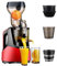 JMbpkduHs Automatic Cold Press Juicer Machines 150w -82mm Opening and 1l Capacity-With Triple Filter-Slow Juicers for Whole Fruit and Vegetable,Easy to Clean,A