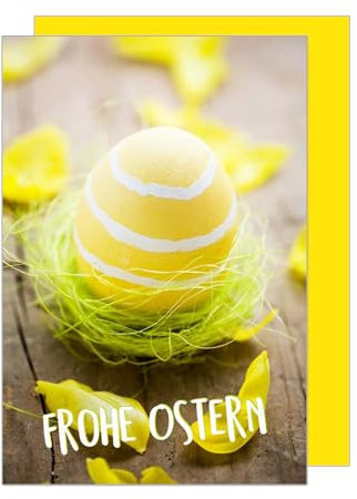 Edition Seidel Premium Grußkarte zu Ostern mit Umschlag. Osterkarte Glückwunschkarte Klappkarte Karte Ostergrüße Frohe Ostern Frühling bunt (O171)