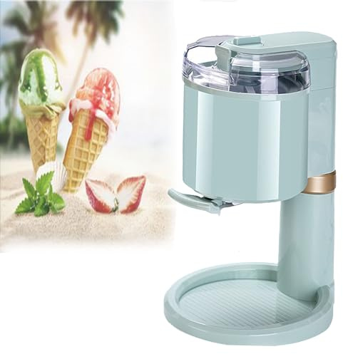 OzcNykt Macchina per Gelato Soft, Macchina per Gelato Elettrica, Macchina per Gelato Soft Completamente Automatica da 1 Litro per Gelato, Miscele, Frullati, Palline di Gelato
