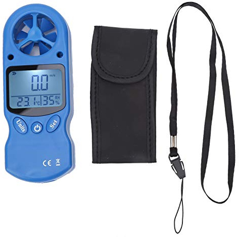 OKOVO Mini-Hand-Digital-Anemometer Windgeschwindigkeitsmesser 0~30 m/s Temperaturmessgerät Tester