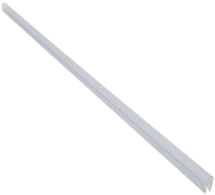 Kivivaka 1m D-Shaped PVC Shower for Door Sealing Strip Wet/Dry Separation, Transparent, 6/8/10/12mm Width, Easy-Cut No- Installation 10mm