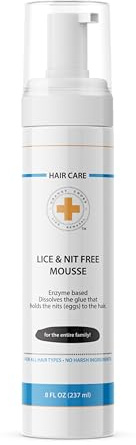 Orange Cross Lice Removal Lice and Nit Eliminating Mousse, Lice Treatment for Kids and Adults, Lice and Nit Remover, Nit Glue Dissolver 8oz.