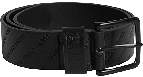 Urban Classics Herren Gürtel Allover Logo schwarz S/M