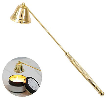 LZYMSZ Éteignoir à bougie, bouchon de bougie en acier inoxydable, durable avec long manche pour flamme, bougies parfumées, bougies d'aromathérapie, bougies en pot