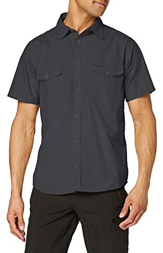 Craghoppers Herren Kiwi-Kurzarmhemd Wander-Shirt, Dark Grey, L EU