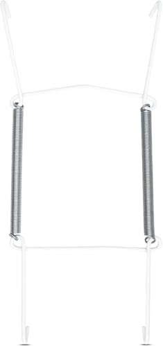 Appendini invisibili per piatti da parete, supporti decorativi per piatti, ganci a molla, adatti per appendere alla parete (gancio per piatti bianco) (19 x 25 cm)