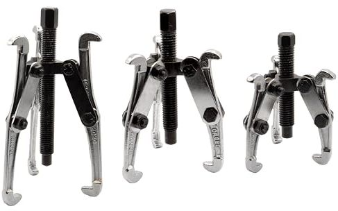 Lot de 3 extracteurs de roulement professionnels 75 mm, 100 mm, 150 mm, 3 bras, intérieur et extérieur, roulement à billes de voiture