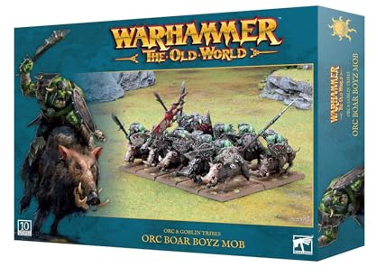Warhammer Games Workshop The Old World - Orc and Goblin Tribes: Orc Boar Boyz Mob