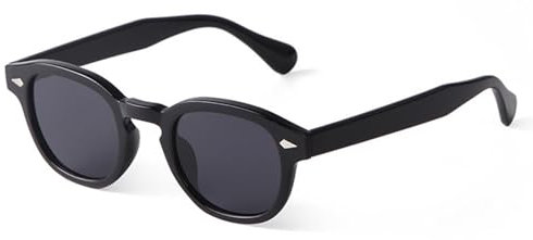 LHSDMOAT Occhiali da sole sportivi ovali vintage Depp stile anni '70 da uomo donna, occhiali da sole moda UV400 colorati per viaggi di festa alla guida