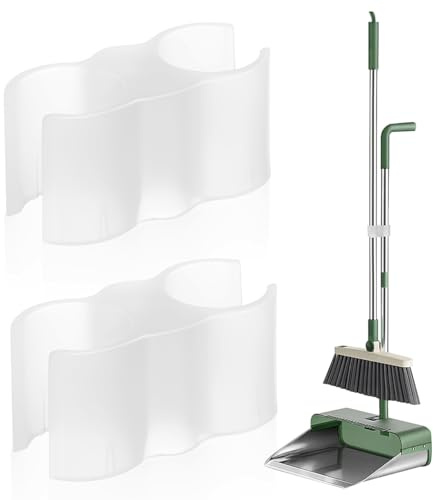 Ipetboom 2pcs Double Port Grip Pipe Clips - Diameter 0.8 Inch Spring Clamp Connection Holder for Broom Pipe - Dustpan-Broom Coupling Clip Attachment Hook for Secure Cleaning Set Linkage
