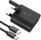 25W Charger For Samsung Galaxy Tab S11/S10 Lite/S10 FE/S10 FE+/S10'S11 Ultra/S10+/S9 FE+/S9 Ultra/S9+/S9/S8 Ultra/S8+/S8 Charger Plug Super Fast Charger Plug Charging Cable 1M High Speed UK 3 Pin