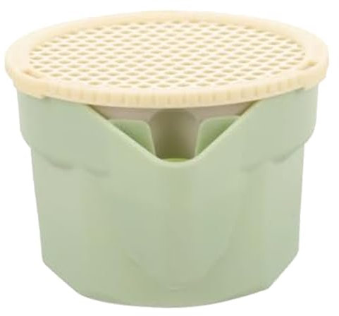 Katzenminze für Katzen, Hydrokultur-Pflanzgefäß für Katzengras aus Kunststoff, ohne Samen, mit Schale, Anti-Grab-Katzengras-Set ohne Erde, mit herausnehmbarem Einsatz für den Haushalt, Katzenminze, Ka