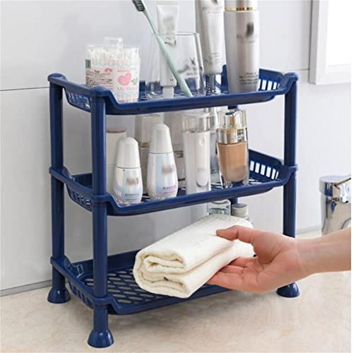 GAORUIFENG Storage Rack Countertop Supplies Floor-to-Ceiling Washbasin Toilet Storage Cabinet Washstand Rack (D Multi)