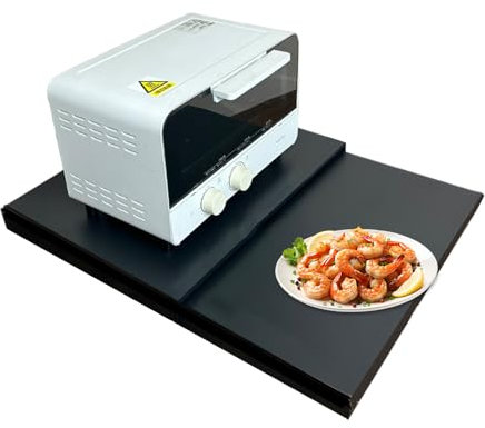 kdkskss Estante Para Microondas - Organizador Extraíble Para Horno De Cocina,Bandeja Antideslizante Para Arrocera Y Horno De Encimera