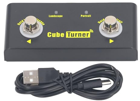 Bluetooth Wireless Page Turner Pedal laddningsbara händer musikbladskontroller för bandföreställningar utomhusaktiviteter Metall byggd 10m räckvidd