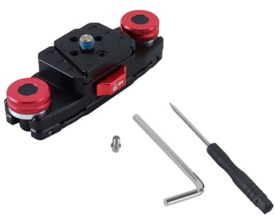 DUZEPA Clip para cinturón de cámara negro, placa de liberación rápida, herramienta de cambio rápido antivibración para SLR, cardán, correa de hombro, abrazadera para trípode