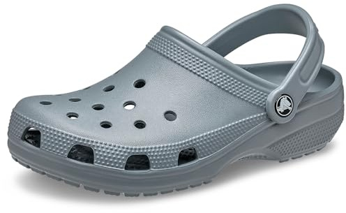 Crocs Unisex-Adult Classic Clog, Concrete, 6 Women/4 Men