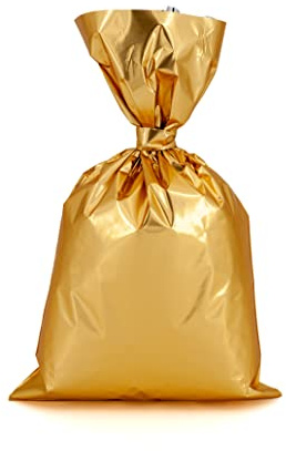 Italpak Buste Metallizzate Soft 50 pz, Colore Oro, 15x25cm, X204082152500