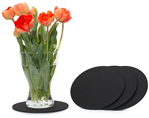 FILU Sottobicchiere in Feltro Rotondo, 25cm, Confezione da 4 (Colore e Dimensioni selezionabili)