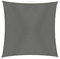 Windhager Sonnensegel Cannes Quadrat 3 x 3 m (gleichschenkelig), Sonnenschutz für Garten & Terrasse, UV- und witterungsbeständig, anthrazit