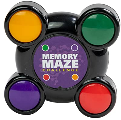 Memory Maze Electronic Handheld Game - Test Your Memory with 15 Steps to Win