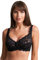 ShopMCR Ladies Full Cup Lace Underwired Bra Soft Cup Full Coverage Non-Padded Push up Women’s Bra (Black, 36D)