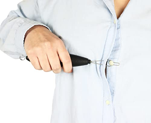 PEPE Mobility - Knöpf- und Reißverschlusshilfe 2 in 1, Senioren, Dickem Griff, Reißverschlusszüge, Aufknöpfhilfen, Anziehhilfe