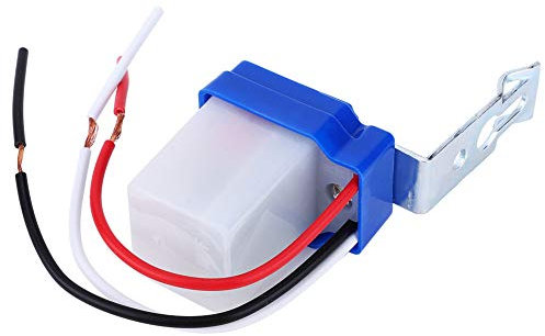 2 Pièces Interrupteur de Commande de Lumière Interrupteur Crépusculaire Extérieur 220v, Interrupteur Crépusculaire Interrupteurs d'éclairage Mural Photoswitch Interrupteur de