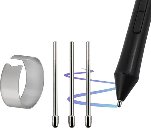 3 Stück Metallspitze Kompatibel mit Wacom Pro Pen 2/Slim/3D&Classic Pen, Mobile Studio Pro(DTHW1320/1620),Cintiq Pro(DTH1320/1620/2421/3221&DTK2421),Cintiq 16(DTK1660/1661),Intuos Pro(PTH460/660/860)