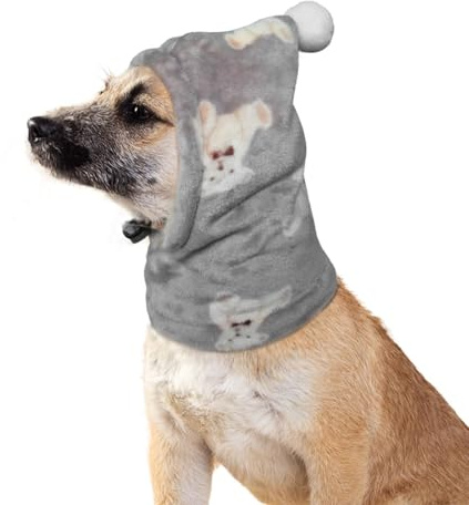 BT Bear Cappelli per cani in peluche, calda copertura per le orecchie per animali domestici, cappello invernale per cani, orecchie silenziose per cani, protezione dal rumore per cani di piccola taglia