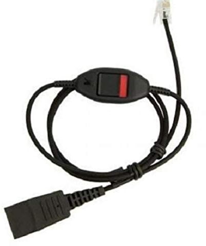 Jabra QD Cord for RJ10 Spiral 1,5-1,0 Meter, Incl. Mute, 8800-01-20