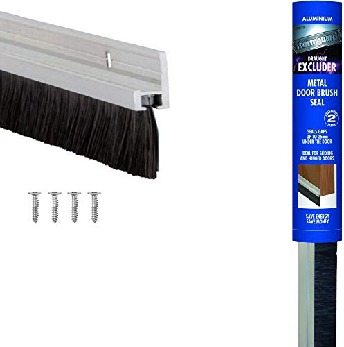 STORMGUARD 02SR0190914A Aluminium Door Brush Strip Draught Excluder