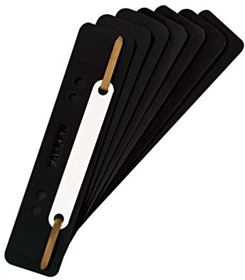 Original Falken 250er Pack Plastik-Heftstreifen Schwarz. Aus PP-Folie kaufmännische Heftung Aktendulli Hefter Schnellhefter ideal für Büro und Schule