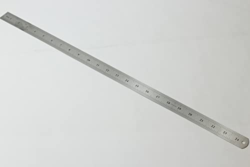 edi-tronic Stahllineal Stahlmaßstab Werkstattlineal Lineal Edelstahl Maßstab 600mm 60cm 24inch