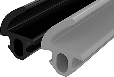 Junta de impacto para sistemas de ventanas, para acristalamiento de exterior e interior, para ventanas de plástico y aluminio, color gris 10 m