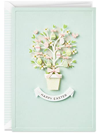 Hallmark Signature Easter Card (Spring Tree with Easter Egg Ornaments)