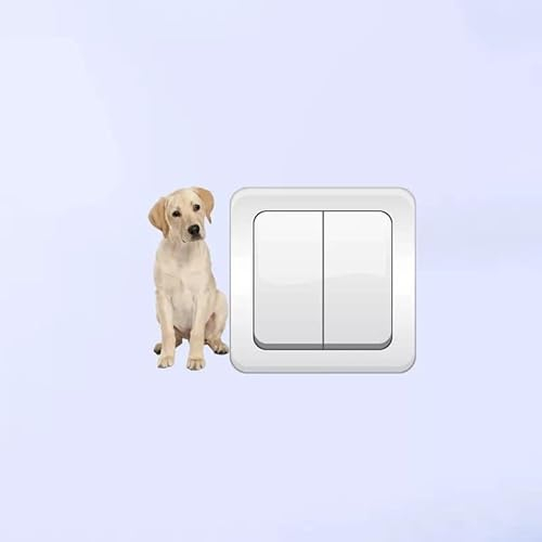 SHMAZ Cartoon sitzender Golden Retriever für Kinderzimmer Dekor Wandaufkleber Schalter Aufkleber