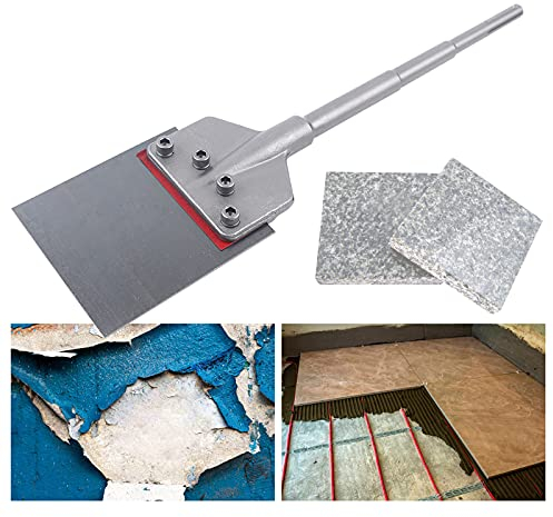 SDS-Max Spachtelmeißel Universell Einsetzbar, Bodenschaber aus Supergehärtetem Stahl Flachmeißel abgewinkelt Profi-meissel Breitmeißel für Kleber, Teppich, Farbe