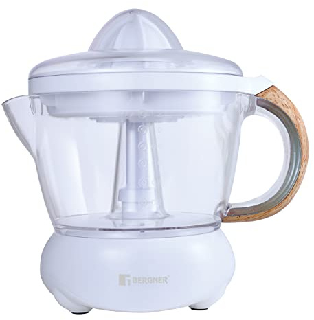BERGNER Naturally | Entsafter | 1,2 L | Abnehmbarer Behälter | Ein/Aus-Automatik | 40 Watt | Design mit Anti-Rutsch-Füßen