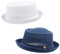 ZffXH Herren Sommer Mesh Pork Pie Hut - 2pcs Weiß Und Marineblau, Schwarz, Panama, Beach Party Cap - Pork Pie-hüte Für Herren