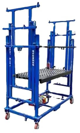 Andamio Andamio de mesa elevadora eléctrica automática, plataforma de trabajo de elevador móvil de escalada doméstica for decoración interior y exterior, sitio de construcción con ruedas giratorias de