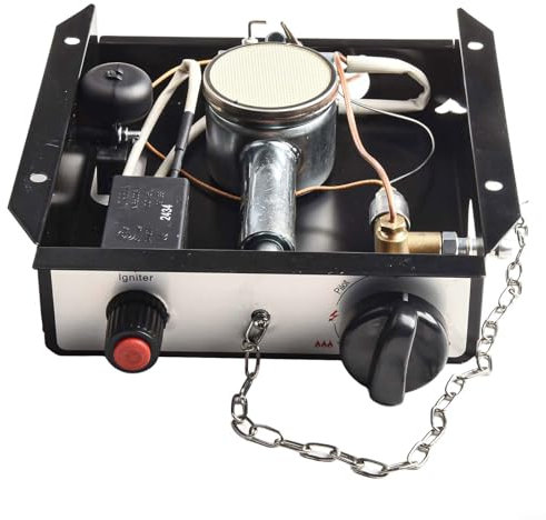 HOHOVYVY Chauffage de terrasse, parasol chauffant, chauffage au gaz, 1 kit de commande (3 trous) 47 000 BTU Chauffage de terrasse (B)