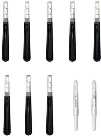 10 pezzi separatori per cuciture, grandi piccoli separatori per cuciture con cappuccio protettivo per rimuovere punti, impugnatura ergonomica, accessori per cucito fai da te, fai da te e rimozione di