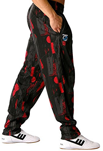 Otomix Men's Baggy Bodybuilding Workout Pants Midnight Lazer (Large)