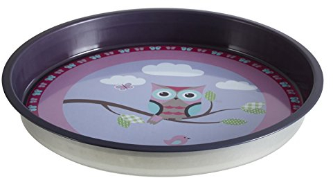 Premier Housewares 507322 Happy Owls Plateau de Service Rond en étain Multicolore 33 x 33 x 4 cm