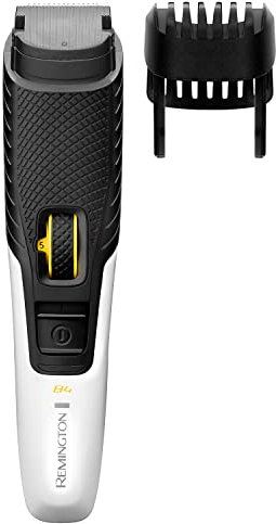 Remington B4 Style Series Beard Trimmer - Self-Sharpening Washable Blades, 17 Length Settings, Adjustable Zoom Wheel, Anti-Slip Grip, 40-Minute Runtime, Cordless - MB4000