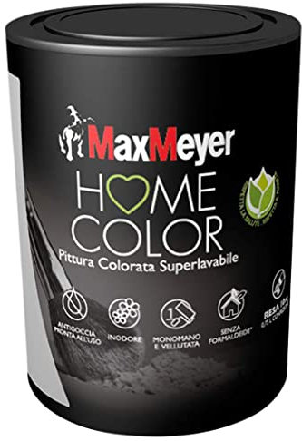 MAXMEYER PITTURA COLORATA SUPERLAVABILE HOME COLOR MINERAL 0,75L