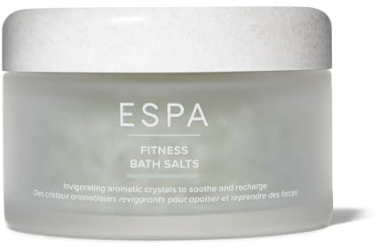 ESPA Fitness Bath Salts | Post‑Exercise Reinvigorating Mineral Bath Soak | Deep Sea Magnesium & Dead Sea Salt | Menopause‑Friendly Recovery Salts with Seaweed, Arnica & Essential Oils