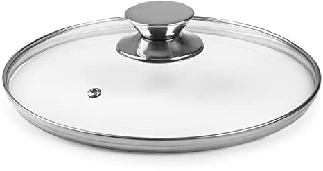 IBILI - 971620 - Glass Lid With Stainless Steel Knob, 20 Cm
